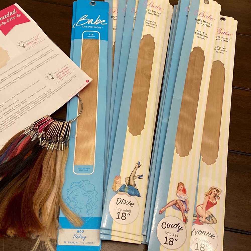 COPY - 18 INCH I-Tip HAIR EXTENSIONS ( #60, #600, #24, #1001 )